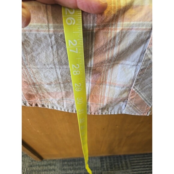 Wrangler Western Shirt Mens‎ Short Sleeve Plaid Snap Button Up Cowboy Rodeo READ - Picture 6 of 6